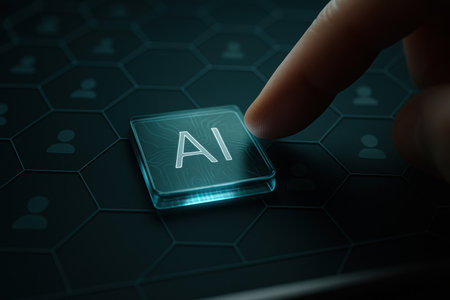 AI Artificial intelligence (AI) and machine learning. Business and technology concept.の素材