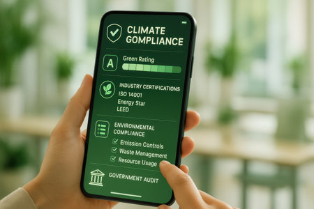 Female hands holding a smartphone with online banking application on the screen. All screen graphics are made up.の素材