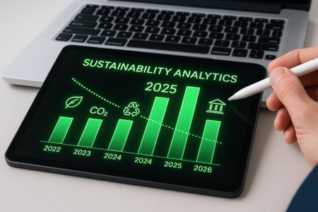 business, technology, internet and networking concept - close up of businessman with tablet pc computer and virtual graph chartの素材