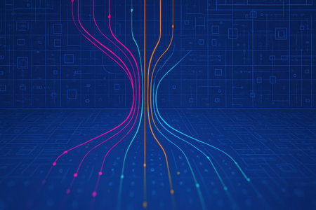 Abstract technology background. Futuristic user interface. Vector Illustration.の素材