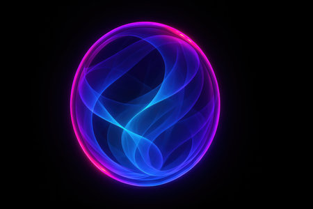 Abstract fractal. Fractal art background for creative design. Decoration for wallpaper, desktop, poster, cover booklet. Print for clothes, t-shirt. Creative illustration for designの素材