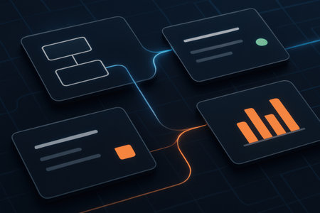 3d illustration of white buttons with graph icon isolated on dark backgroundの素材