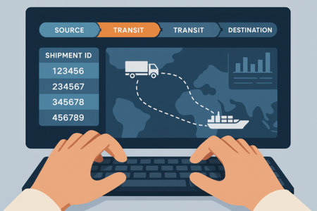 Transportation and logistics concept. Vector illustration in flat design style.の素材