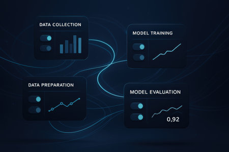 Illustration of a set of modern infographics elements with graphs and diagramsの素材