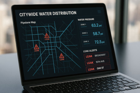 Laptop screen displaying a cyber security concept. 3D rendering.の素材