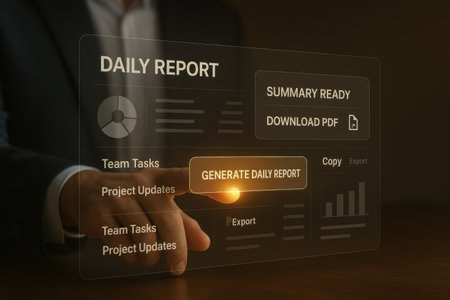 Businessman using a virtual screen. Data protection and security concept.の素材