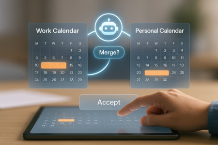 Woman using tablet with smart home application on screen at table, closeupの素材