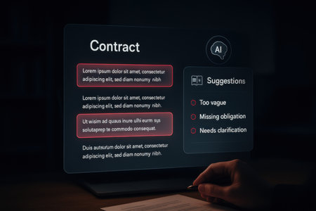 Man working on a computer at night with a login form on the screenの素材