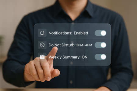 Businessman pressing modern social buttons on virtual screen. Business concept.の素材