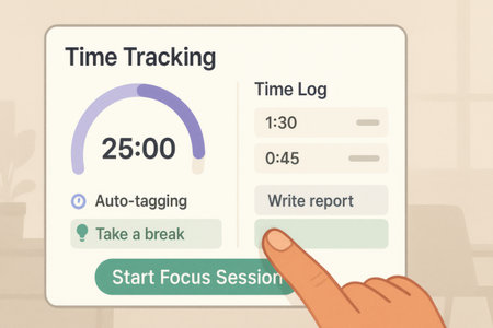 Time to set goals. Vector illustration in a flat style. Hand with tablet.の素材