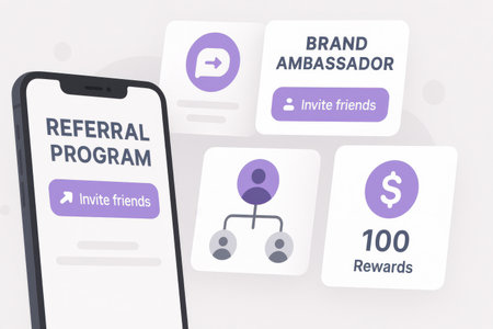 Illustration of a personal assistant concept on a smart phone with a brand logoの素材