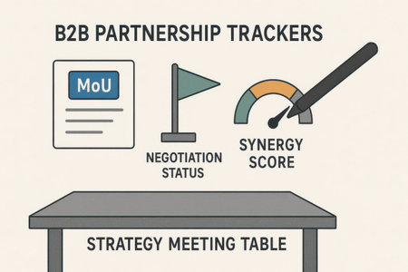Illustration of a business strategy concept with a table and a pointerの素材