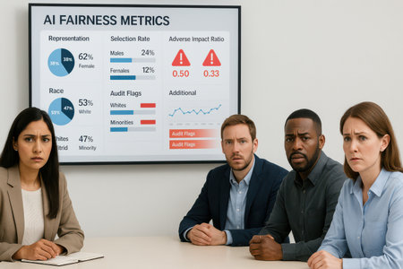 Group of multiethnic business people sitting at table in office and looking at laptop screen with graphs. Business conceptの素材