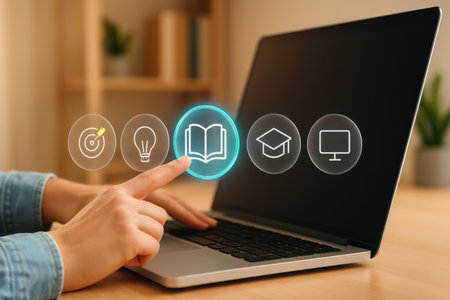 Education concept. Internet education. E-learning. Online learning.の素材