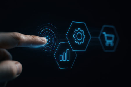 Cyber security data protection business technology privacy concept on virtual screen.の素材