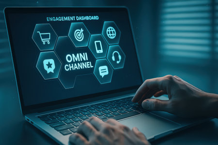 ONLINE CLEANANCE on the virtual screen. Business, internet and technology concept.の素材