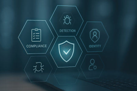 Cyber security, Data protection, information safety and encryption concept on virtual screen.の素材