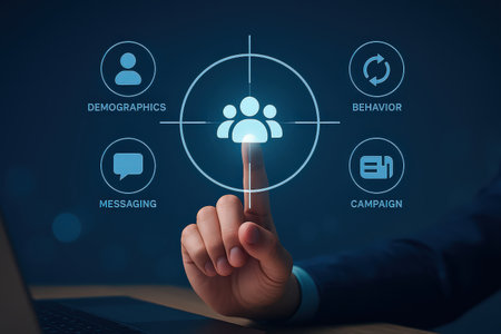 Businessman pressing social media icon on virtual screen. Social media conceptの素材