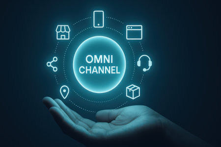 Man hand showing online shopping concept on dark background. 3D renderingの素材