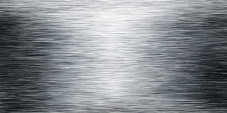 Metal background or texture of brushed steel plate with reflections Iron plate and shinyの素材