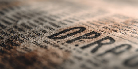 Close-up of the word IPO printed on a newspaper. Macroの素材