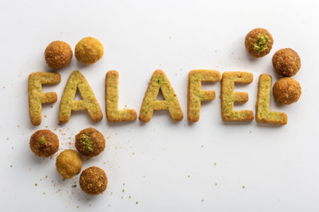 Word FAILFEE made of cookies and nuts on white backgroundの素材