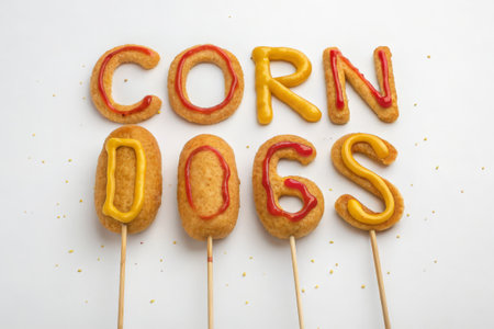 Cookies in the form of letters on a stick on a white backgroundの素材