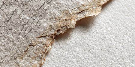 Torn paper texture background. Close-up. Copy space.の素材