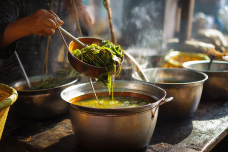 Thai street food in the old town of Chiang Mai, Thailand.の素材
