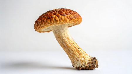 Edible mushrooms on a white background. The concept of healthy nutrition.の素材