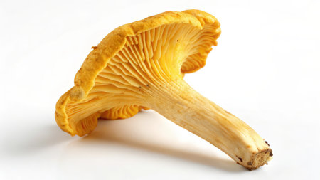 Chanterelle mushroom on a white background. Isolatedの素材