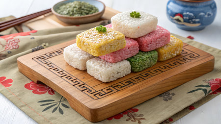 Korean traditional sweets Yakgwa, Sesame glutinous rice cakeの素材
