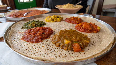 Traditional indian dish made with meat, vegetables, spices and spicesの素材