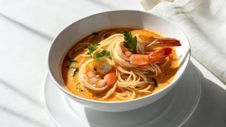 Tom Yum Goong, Thai Spicy Soup with Shrimpsの素材