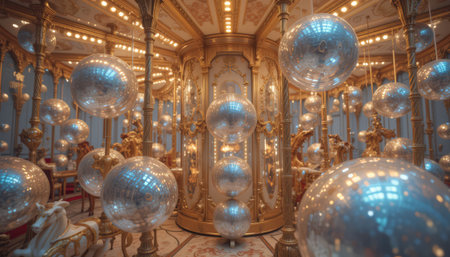 Interior of the Grand Palais, Paris, France. Vintage style.の素材