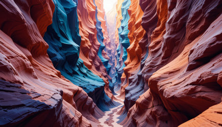 The Antelope Canyon is a slot canyon located on Navajo land near Page, Arizona, United States.の素材