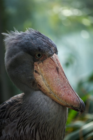 Shoebill (Balaeniceps rex) headの写真素材