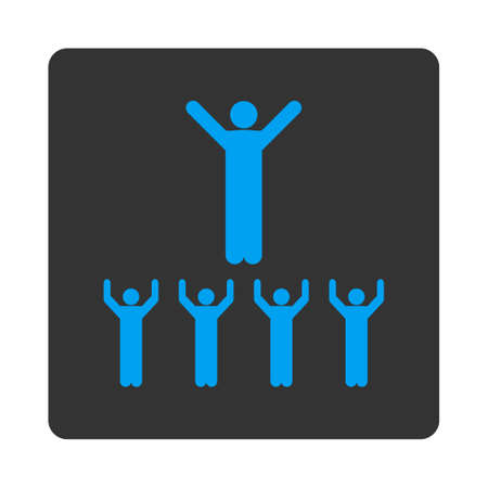 Religion icon. This flat rounded square button uses white and gray colors and isolated on a white background.の写真素材