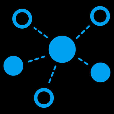 Virtual links iconのイラスト素材