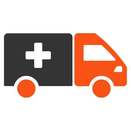 Drug Shipment glyph icon. Style is bicolor flat symbol, orange and gray colors, rounded angles, white background.の写真素材