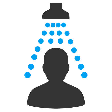 Patient Disinfection vector icon. Style is bicolor flat symbol, blue and gray colors, rounded angles, white background.のイラスト素材