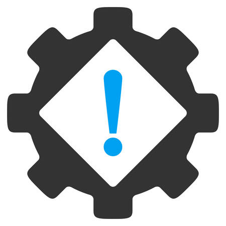 Industry Problem vector icon. Style is bicolor flat symbol, blue and gray colors, rounded angles, white background.のイラスト素材