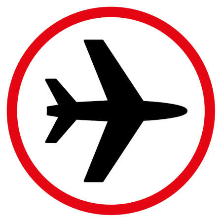 Airport vector icon. Style is flat symbol, rounded angles, white background.のイラスト素材