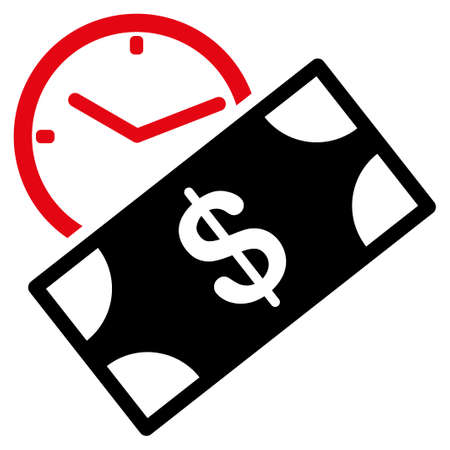 Rent Recurring Payment vector icon. Style is flat symbol, rounded angles, white background.のイラスト素材