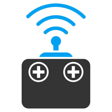 Radio Control Device vector icon. Style is flat symbol, rounded angles, white background.のイラスト素材