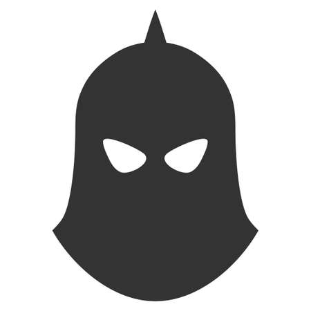 Knight Helmet vector icon. Style is flat symbol, rounded angles, white background.のイラスト素材