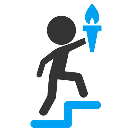 Child Leader vector icon. Style is flat symbol, rounded angles, white background.のイラスト素材