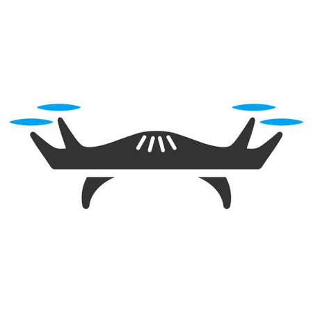 Air Drone vector icon. Style is flat symbol, rounded angles, white background.のイラスト素材
