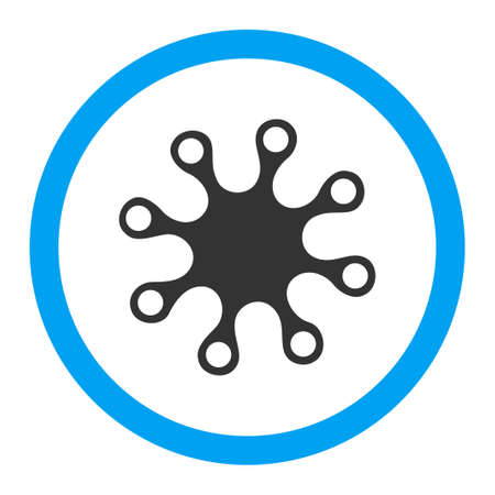 Axenic vector icon. Style is flat rounded symbol, bright colors, rounded angles, white background.のイラスト素材