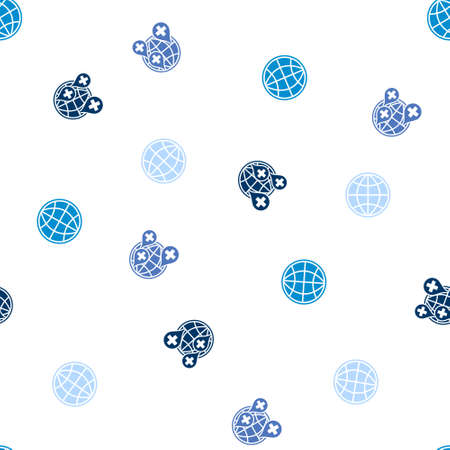 Global Health Care Seamless repeatable pattern. Style is flat vector symbols on a white background.のイラスト素材